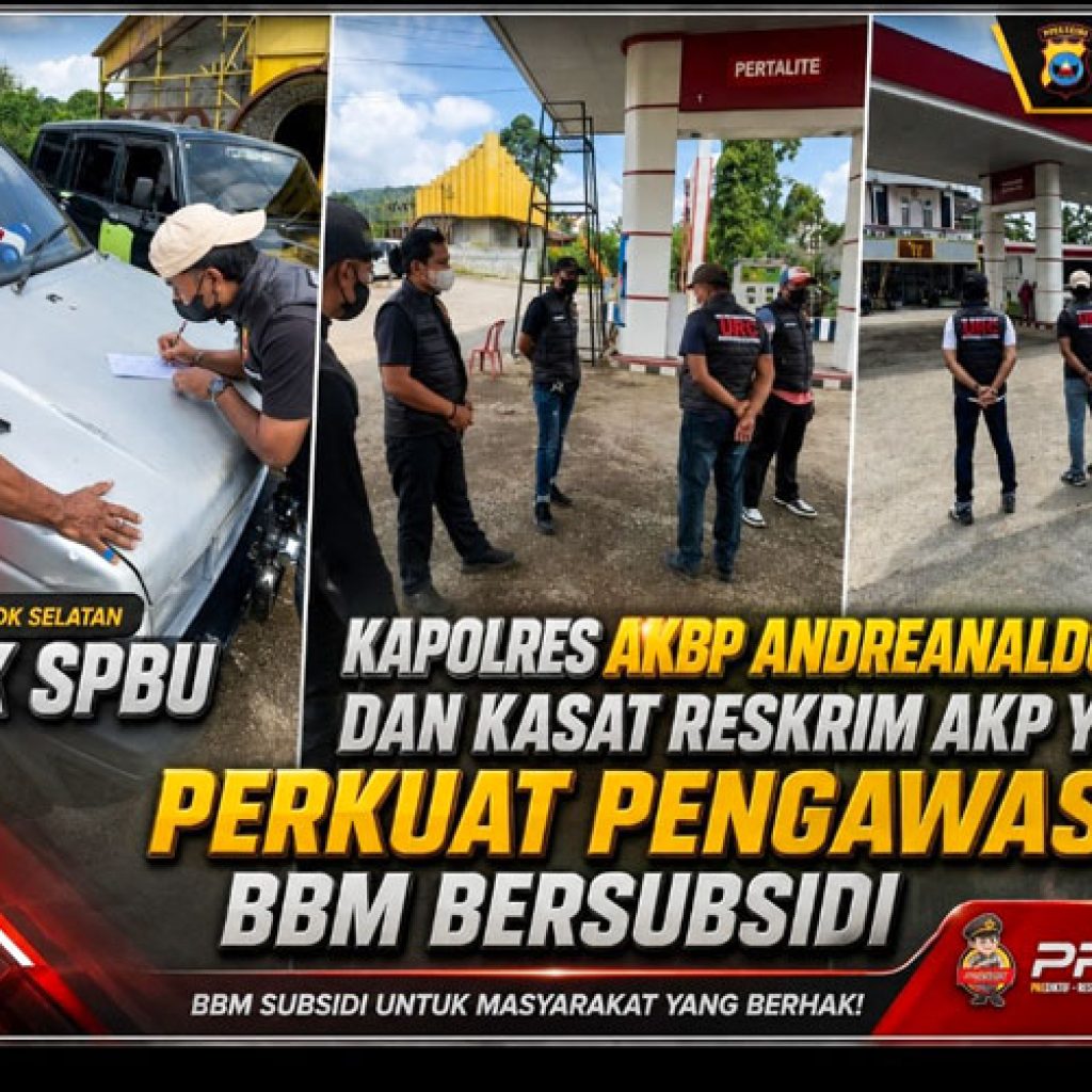 URC Polres Solok Selatan Sidak SPBU, BBM Bersubsidi Diminta Tepat Sasaran