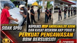 URC Polres Solok Selatan Sidak SPBU, BBM Bersubsidi Diminta Tepat Sasaran