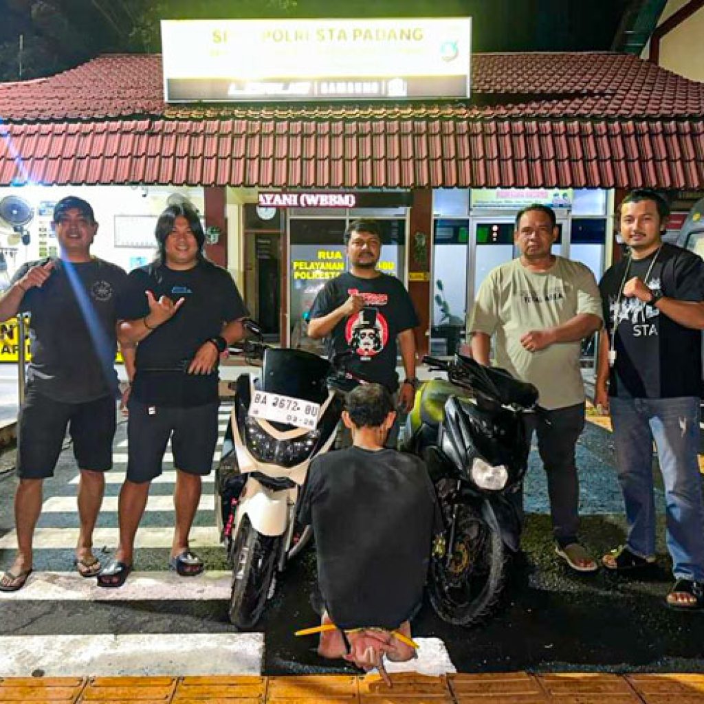 Tim Klewang Polresta Padang Tangkap Pelaku Curanmor Yamaha NMAX di Pasar Raya